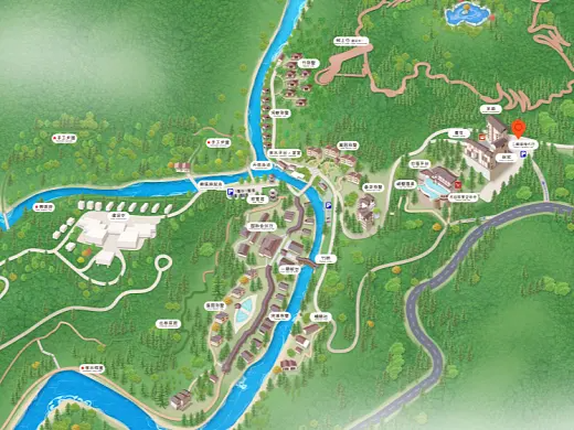 滨湖结合景区手绘地图智慧导览和720全景技术，可以让景区更加“动”起来，为游客提供更加身临其境的导览体验。